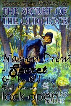 Box art for Nancy Drew - Secret Of The Old Clock