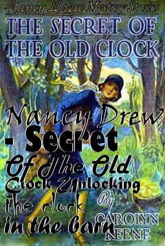 Box art for Nancy Drew - Secret Of The Old Clock