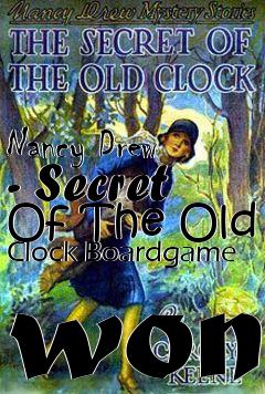 Box art for Nancy Drew - Secret Of The Old Clock