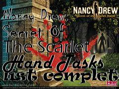 Box art for Nancy Drew: Secret Of The Scarlet Hand