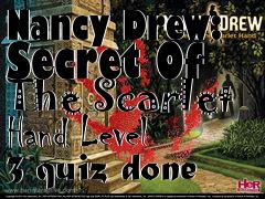 Box art for Nancy Drew: Secret Of The Scarlet Hand