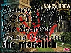 Box art for Nancy Drew: Secret Of The Scarlet Hand