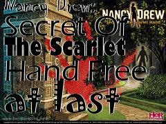 Box art for Nancy Drew: Secret Of The Scarlet Hand