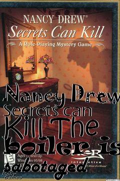 Box art for Nancy Drew Secrets can Kill