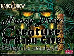 Box art for Nancy Drew: Creature of Kapu Cave