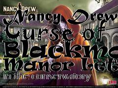 Box art for Nancy Drew: Curse of Blackmoor Manor