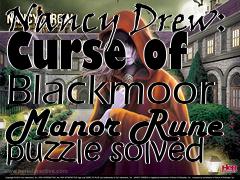 Box art for Nancy Drew: Curse of Blackmoor Manor