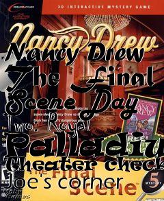 Box art for Nancy Drew The Final Scene