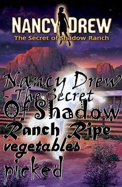 Box art for Nancy Drew - The Secret Of Shadow Ranch