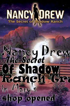 Box art for Nancy Drew - The Secret Of Shadow Ranch