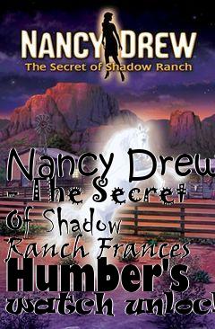 Box art for Nancy Drew - The Secret Of Shadow Ranch