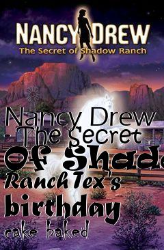 Box art for Nancy Drew - The Secret Of Shadow Ranch