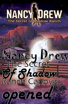 Box art for Nancy Drew - The Secret Of Shadow Ranch