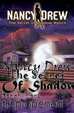 Box art for Nancy Drew - The Secret Of Shadow Ranch