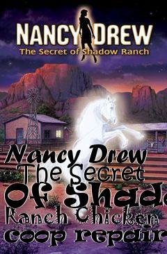 Box art for Nancy Drew - The Secret Of Shadow Ranch