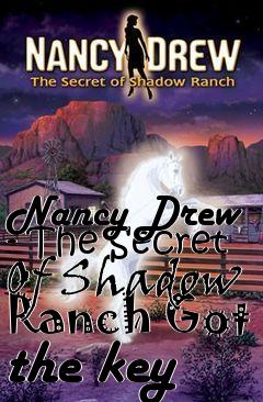 Box art for Nancy Drew - The Secret Of Shadow Ranch