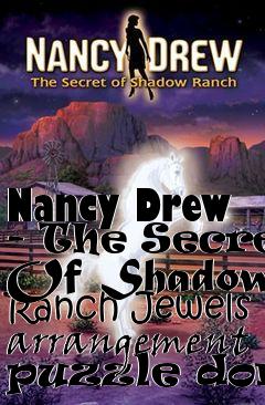 Box art for Nancy Drew - The Secret Of Shadow Ranch