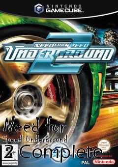 Box art for Need for Speed Underground 2