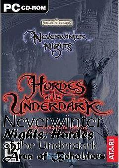 Box art for Neverwinter Nights: Hordes of the Underdark