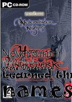 Box art for Neverwinter Nights: Hordes of the Underdark