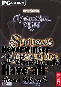 Box art for Neverwinter Nights: Shadows of Undrentide