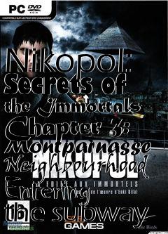 Box art for Nikopol: Secrets of the Immortals