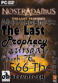 Box art for Nostradamus: The Last Prophecy