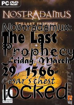 Box art for Nostradamus: The Last Prophecy