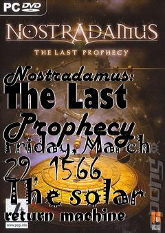 Box art for Nostradamus: The Last Prophecy