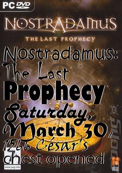 Box art for Nostradamus: The Last Prophecy