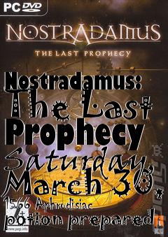 Box art for Nostradamus: The Last Prophecy