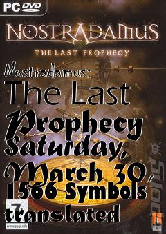 Box art for Nostradamus: The Last Prophecy