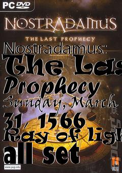 Box art for Nostradamus: The Last Prophecy