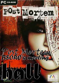 Box art for Post Mortem