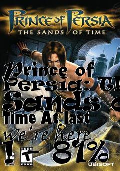 Box art for Prince of Persia: The Sands of Time