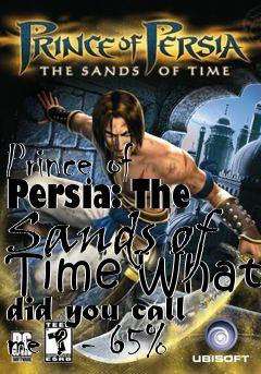 Box art for Prince of Persia: The Sands of Time