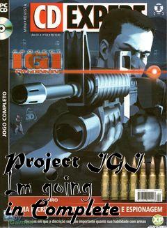 Box art for Project IGI- Im going in