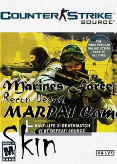 Box art for Marines Force Recon Desert MARPAT Camo Skin