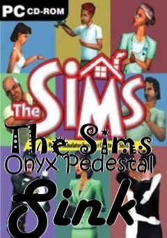 Box art for The Sims Onyx Pedestal Sink