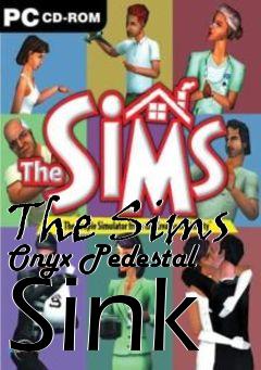 Box art for The Sims Onyx Pedestal Sink