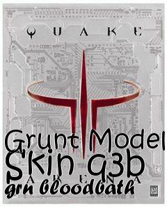 Box art for Grunt Model Skin q3b grn bloodbath