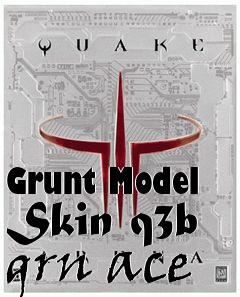 Box art for Grunt Model Skin q3b grn ace