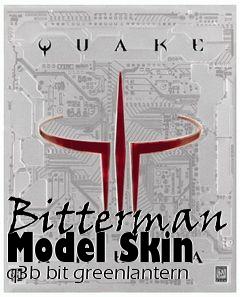 Box art for Bitterman Model Skin q3b bit greenlantern