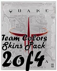 Box art for Team Colors Skins Pack 2of4