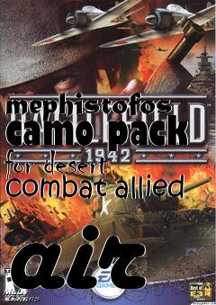 Box art for mephistofos camo pack for desert combat allied air