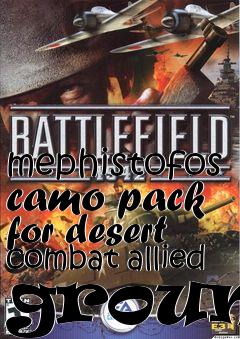 Box art for mephistofos camo pack for desert combat allied ground
