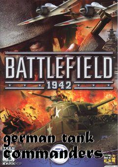 Box art for german tank commanders