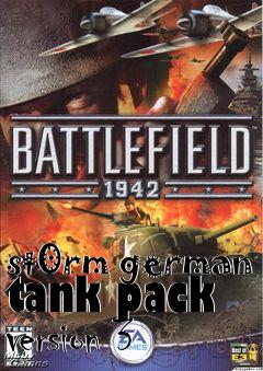 Box art for st0rm german tank pack version 3