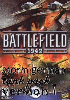Box art for st0rm german tank pack version 1