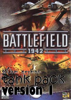 Box art for st0rm german tank pack version 1